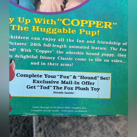 Disney Rare Limited Edition The Fox and the Hound. First Time On Video, Sealed! - Picture 7 of 12